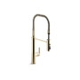 Kohler Purist 1.5 GPM Single Hole Pre-Rinse Kitchen Faucet with Sweep Spray, DockNetik, and MasterClean Technologies - Vibrant French Gold