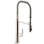 Kohler Purist 1.5 GPM Single Hole Pre-Rinse Kitchen Faucet with Sweep Spray, DockNetik, and MasterClean Technologies -  Vibrant Polished Nickel 