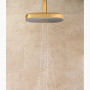 KOHLER Statement® Oblong 14" two-function rainhead, 2.5 gpm - Vibrant Brushed Moderne Brass