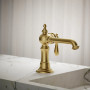 KOHLER Artifacts® Single-handle bathroom sink faucet, 1.2 gpm - Vibrant Brushed Moderne Brass