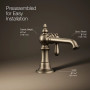 KOHLER Artifacts® Single-handle bathroom sink faucet, 1.2 gpm - Vibrant Brushed Bronze