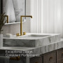 KOHLER Components® Bathroom sink faucet spout with Row design, 1.2 gpm - Vibrant Brushed Moderne Brass