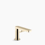 KOHLER Composed® Single-handle bathroom sink faucet with Cylindrical handle, 1.2 gpm - Vibrant French Gold