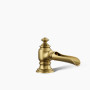 KOHLER Artifacts® with Flume design Bathroom sink faucet spout with Flume design, 1.2 gpm - Vibrant Brushed Moderne Brass