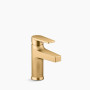 KOHLER Taut® Single-handle bathroom sink faucet, 1.2 gpm - Vibrant Brushed Moderne Brass