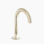 KOHLER Occasion® Bathroom sink faucet spout with Cane design, 1.2 gpm - Vibrant French Gold
