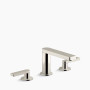 KOHLER Composed® Widespread bathroom sink faucet with Lever handles, 1.2 gpm - Vibrant Polished Nickel