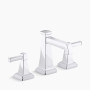 KOHLER Riff® Widespread bathroom sink faucet, 1.2 gpm - Polished Chrome