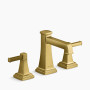 KOHLER Riff® Widespread bathroom sink faucet, 1.2 gpm - Vibrant Brushed Moderne Brass