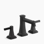 KOHLER Riff® Widespread bathroom sink faucet, 1.2 gpm - Matte Black