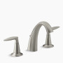 KOHLER Alteo® Widespread bathroom sink faucet, 1.2 gpm - Vibrant Brushed Nickel