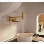 KOHLER Edalyn™ by Studio McGee Wall-mount pot filler 3.2 gpm - Vibrant Brushed Moderne Brass