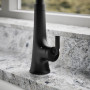 KOHLER Tone® Touchless pull-down kitchen sink faucet with three-function sprayhead 1.5 gpm - Matte Black