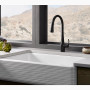 KOHLER Simplice® Pull-down kitchen sink faucet with three-function sprayhead 1.5 gpm - Matte Black
