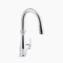 KOHLER Bellera® Touchless pull-down kitchen sink faucet with three-function sprayhead 1.5 gpm - Polished Chrome