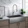 KOHLER Tournant® Semi-professional kitchen sink faucet with three-function sprayhead 1.5 gpm - Polished Chrome