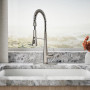 KOHLER Simplice® Semi-professional kitchen sink faucet with three-function sprayhead 1.5 gpm - Vibrant Stainless