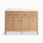 KOHLER Malin™ by Studio McGee 48" bathroom vanity cabinet with sink and quartz top - White Oak