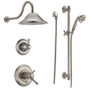 Delta TempAssure 17T Thermostatic Shower System with Hand Shower and Brilliance Stainless Finish