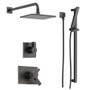 Build Delta TempAssure 17T Series Thermostatic Shower System with Integrated Volume Control, Shower Head, and Hand Shower - Includes Rough-In Valves 2.5gpm - Venetian Bronze