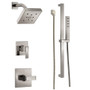 Build Delta Monitor 14 Series Single Function Pressure Balanced Shower System with Shower Head, and Hand Shower - Includes Rough-In Valves 1.75gpm - Brilliance Stainless