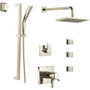 Build Delta TempAssure 17T Series Thermostatic Shower System with Integrated Volume Control, Shower Head, 3 Body Sprays and Hand Shower - Includes Rough-In Valves 1.75gpm - Brilliance Polished Nickel