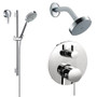 Build Hansgrohe S Thermostatic Shower System with Volume Control & Diverter Trim, 24" Wall Bar, Shower Arm, Shower Head and Multi Function Hand Shower, Less Valve 8gpm - Chrome