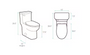 Crown Archer One Piece Toilet Single Flush - Typhoon Flushing System