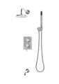 RUBI | Vertigo 3 Way Shower System Kit Chrome