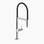 Kohler Components® Semi-professional kitchen sink faucet with two-function sprayhead - Polished Chrome