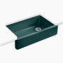 Kohler Whitehaven® 35-3/4" undermount single-bowl farmhouse kitchen sink - Teal