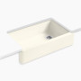 Kohler Whitehaven® 35-3/4" undermount single-bowl farmhouse kitchen sink - Biscuit