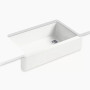  Kohler Whitehaven® 35-3/4" undermount single-bowl farmhouse kitchen sink - Ice Grey