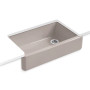 Kohler Whitehaven® 35-3/4" undermount single-bowl farmhouse kitchen sink - Truffle