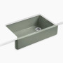 Kohler Whitehaven® 35-3/4" undermount single-bowl farmhouse kitchen sink - Aspen Green