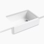 Kohler Whitehaven® 32-3/4" undermount single-bowl farmhouse kitchen sink - White