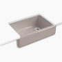 Kohler Whitehaven® 32-3/4" undermount single-bowl farmhouse kitchen sink - Truffle