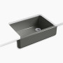 Kohler Whitehaven® 32-3/4" undermount single-bowl farmhouse kitchen sink - Thunder Grey