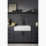Kohler Riverby® 35-3/4" undermount single-bowl farmhouse workstation kitchen sink - Biscuit