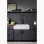 Kohler Riverby® 35-3/4" undermount single-bowl farmhouse workstation kitchen sink - Thunder Grey