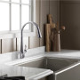 Kohler Whitehaven® Smart Divide® 35-3/4" undermount double-bowl farmhouse kitchen sink - White