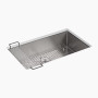 Kohler Strive® 32" undermount single-bowl kitchen sink with accessories