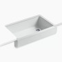 Kohler Whitehaven® 35-1/2" undermount single-bowl farmhouse kitchen sink - Ice Grey