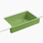 Kohler Whitehaven® 35-1/2" undermount single-bowl farmhouse kitchen sink - Fresh Green