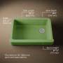 Kohler Whitehaven® 32-1/2" undermount single-bowl farmhouse kitchen sink - Fresh Green