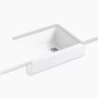 Kohler Whitehaven® 29-1/2" undermount single-bowl farmhouse kitchen sink - White