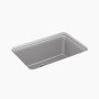 Kohler Cairn® 27-1/2" undermount single-bowl kitchen sink - Matte Grey