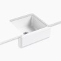 Kohler Whitehaven® 23-1/2" undermount single-bowl farmhouse kitchen sink - White