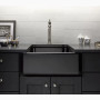 Kohler Whitehaven® 23-1/2" undermount single-bowl farmhouse kitchen sink - Black Black