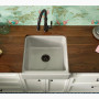 Kohler Whitehaven® 23-1/2" undermount single-bowl farmhouse kitchen sink -White